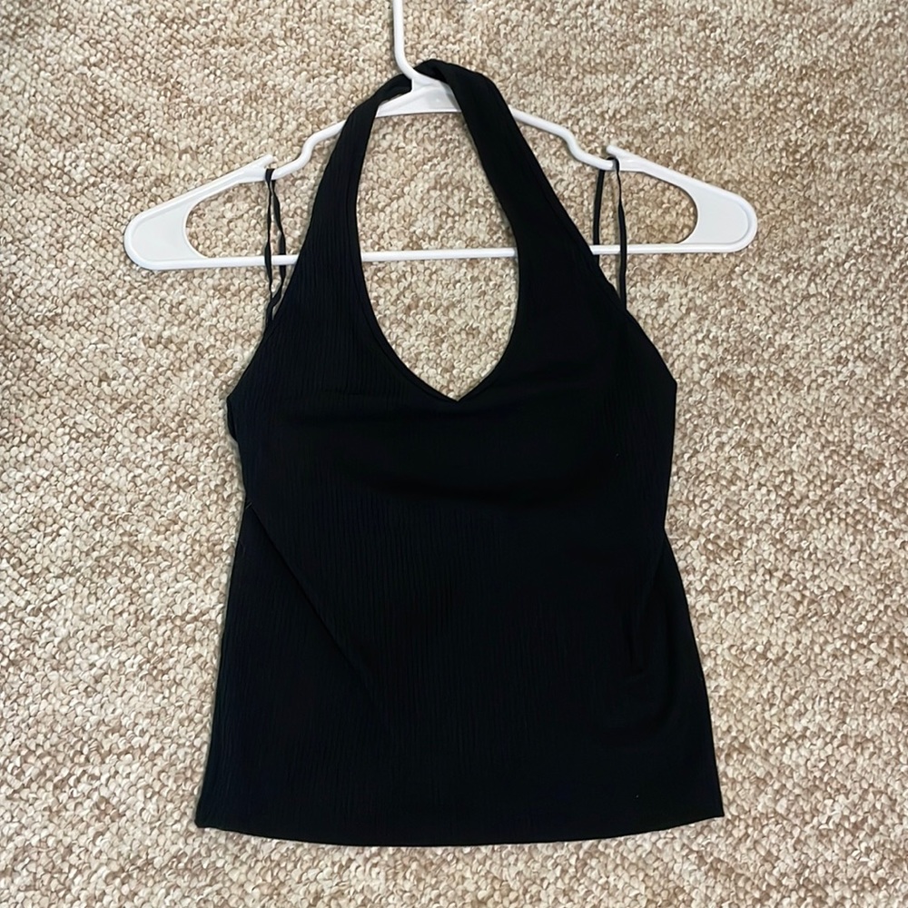 Black halter top